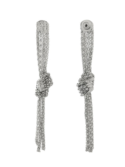 RICHEERA  Silver Contemporary Drop Earrings