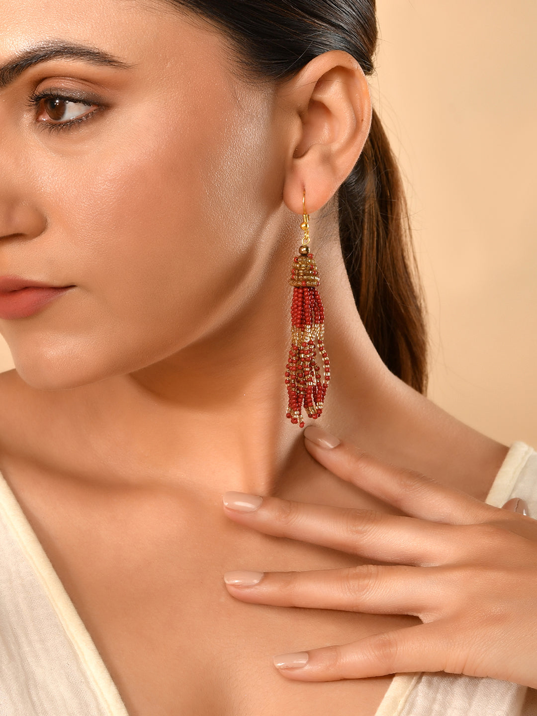 RICHEERA Geometric Drop Earrings - Richeera