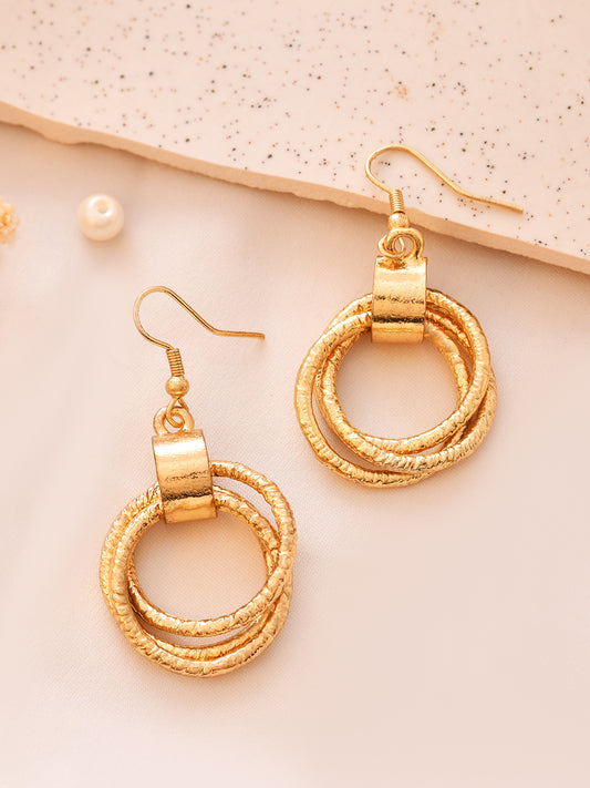 RICHEERA Circular Drop Earrings