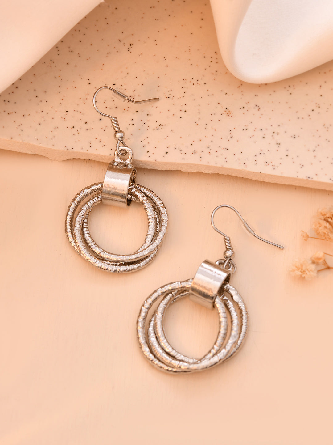 RICHEERA Circular Drop Earrings - Richeera