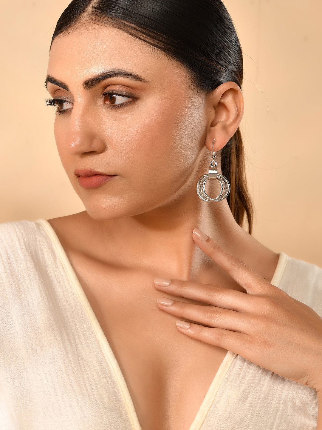 RICHEERA Circular Drop Earrings - Richeera