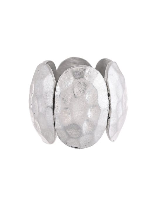 RICHEERA Women Silver-Plated Cuff Bracelet - Richeera