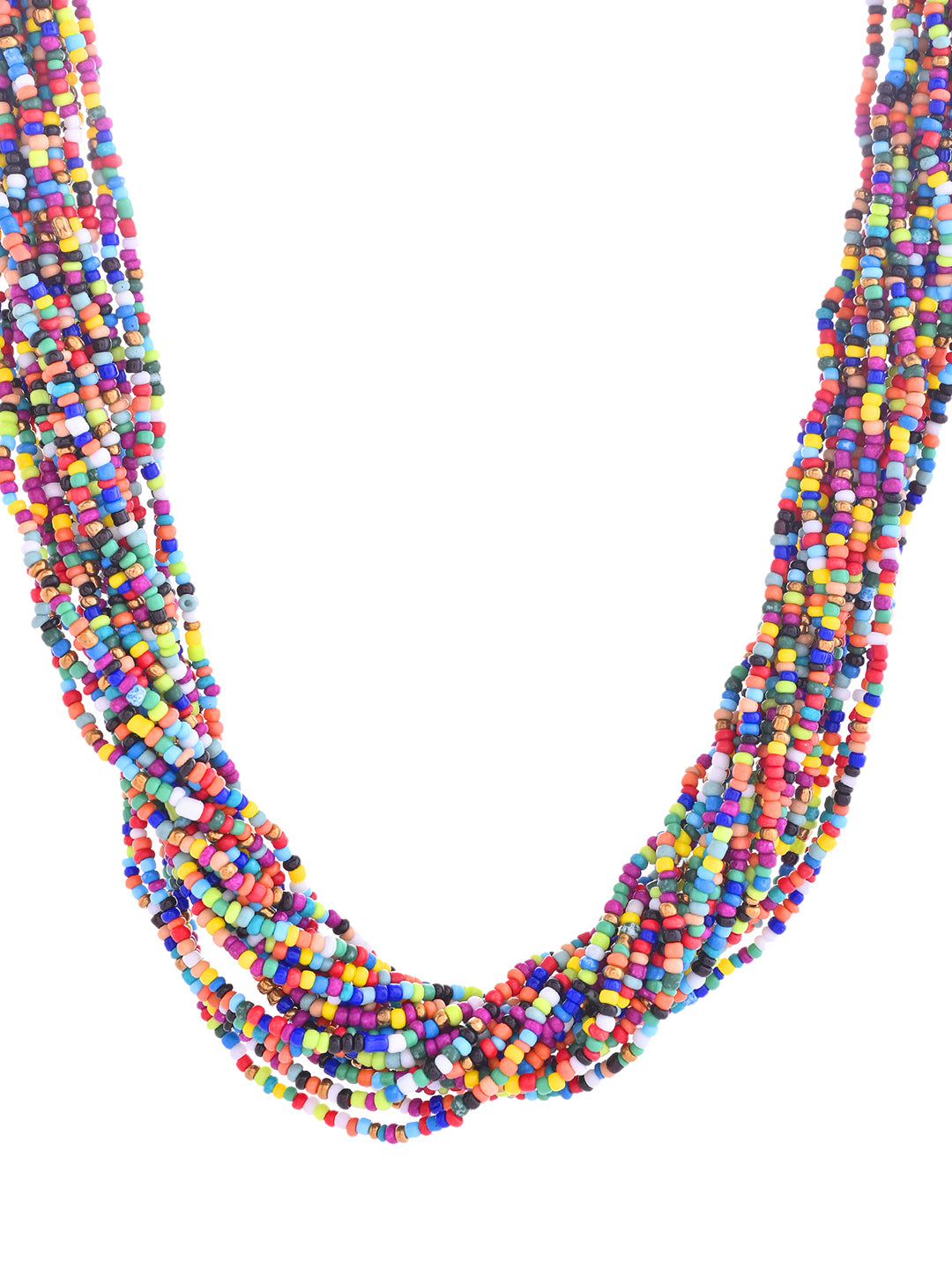 RICHEERA Gold-Plated Multi Beaded Layered Necklace - Richeera