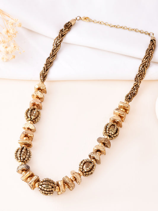 RICHEERA Gold-Plated Antique Necklace