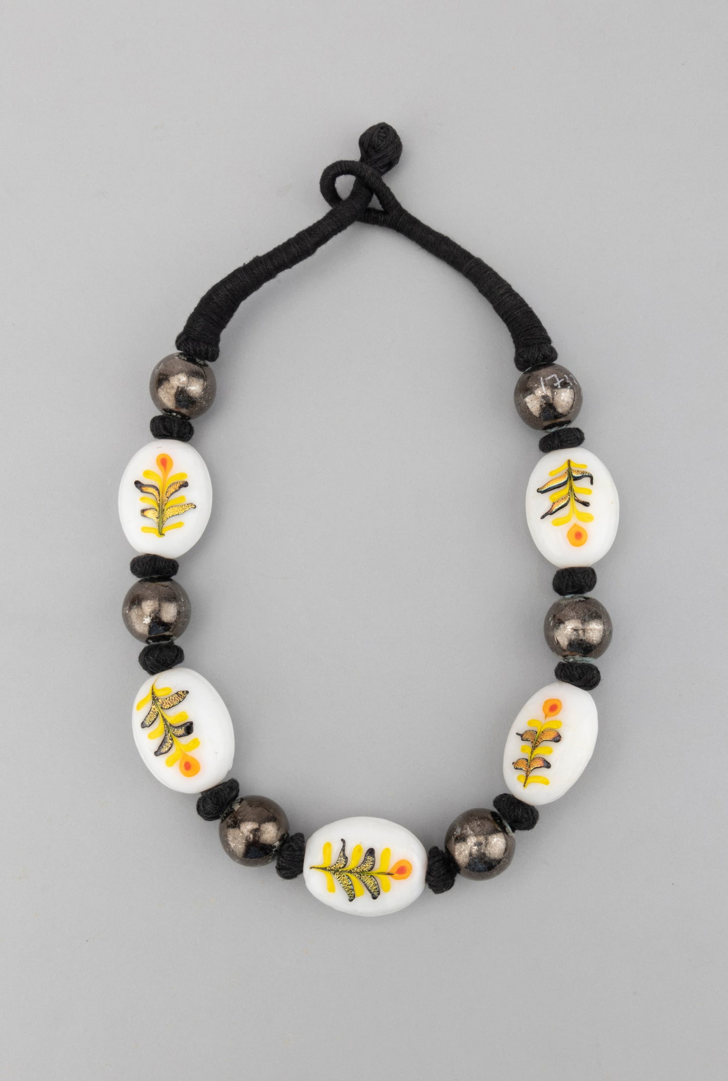 Stoned Studded Tussel Statement Necklace