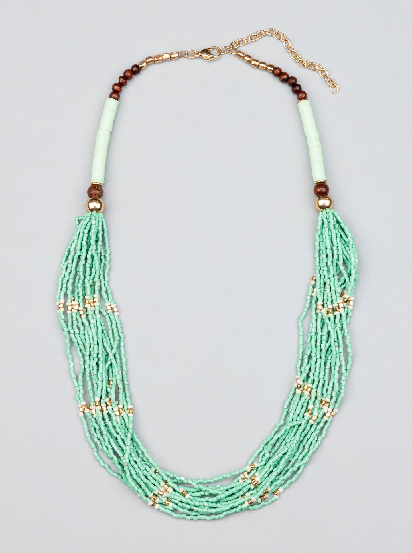 Green Coloured Multi Necklcae