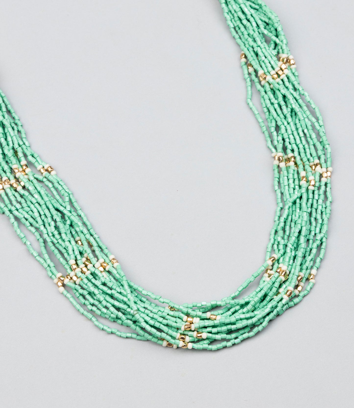 Green Coloured Multi Necklcae