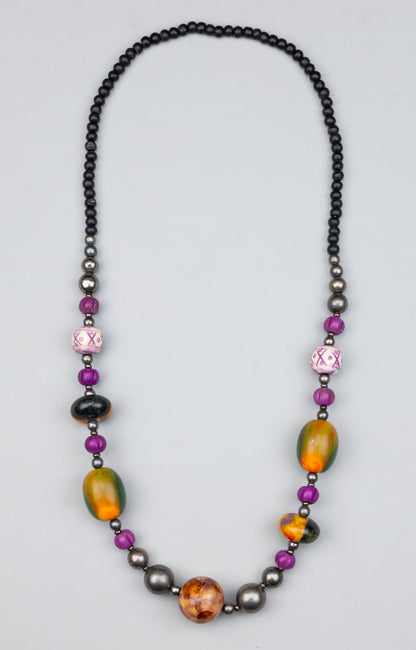 Multicolour Metal Necklace