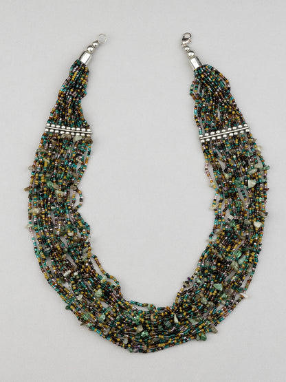 Multi Coloured Beaded Necklace