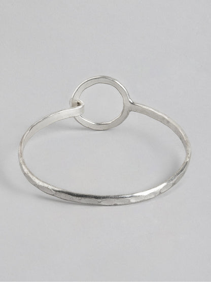 Women Silver-Toned Ring Bracelet