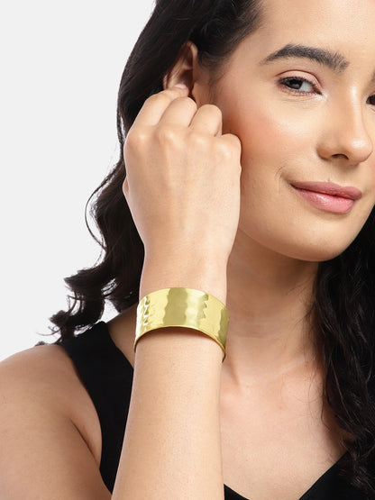 Women Gold-Plated Cuff Bracelet