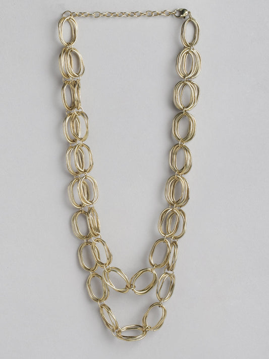 RICHEERA Brass Gold-Plated Necklace