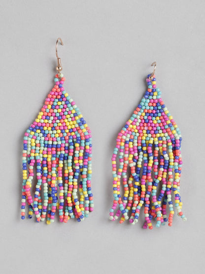 Artificial Beads Contemporary Drop Earrings
