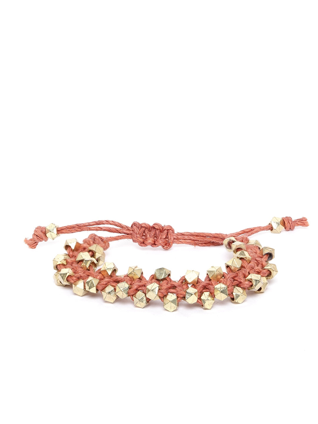 Rust Red Gold-Plated Bracelet