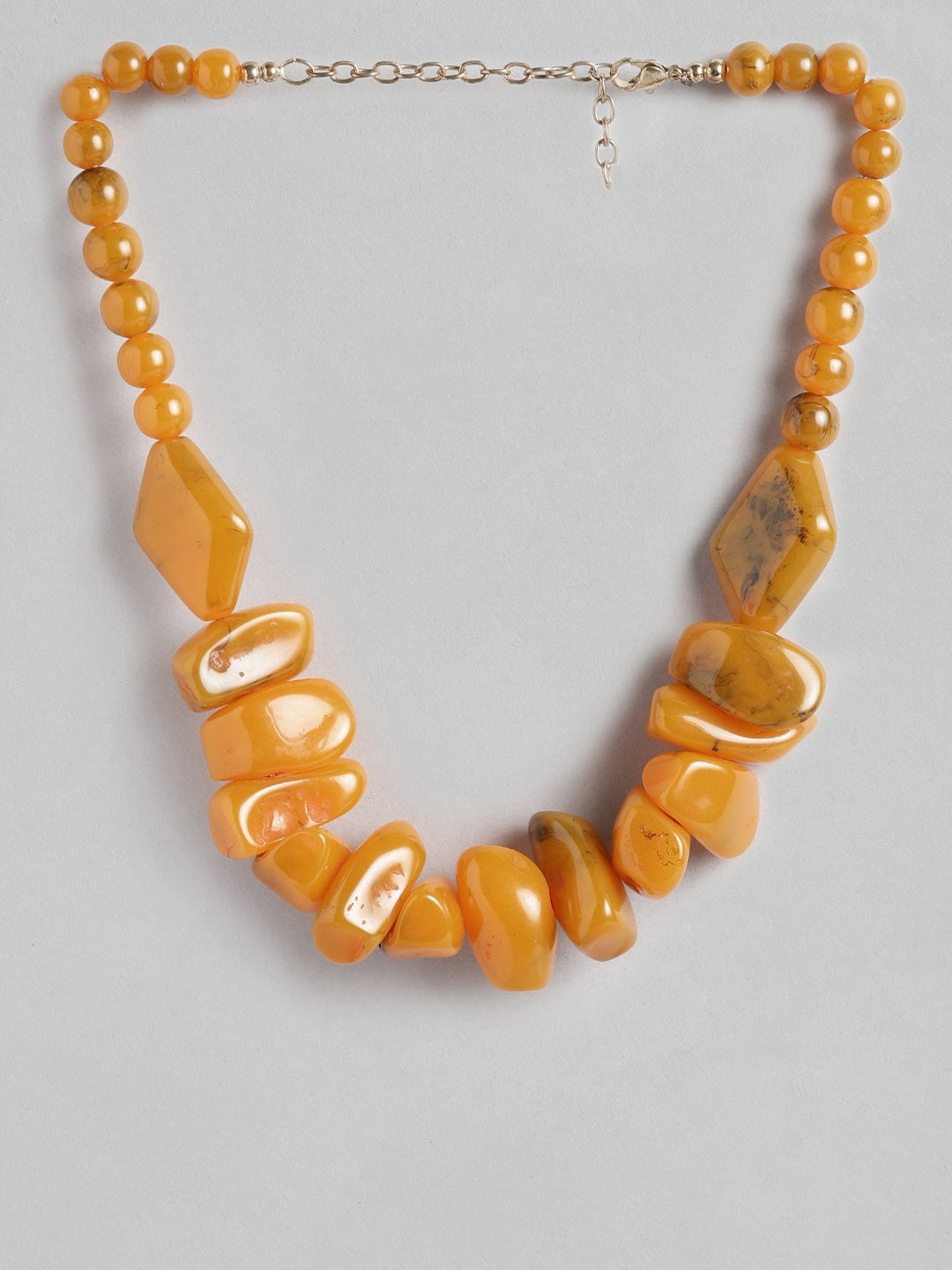 RICHEERA Mustard Beaded Necklace