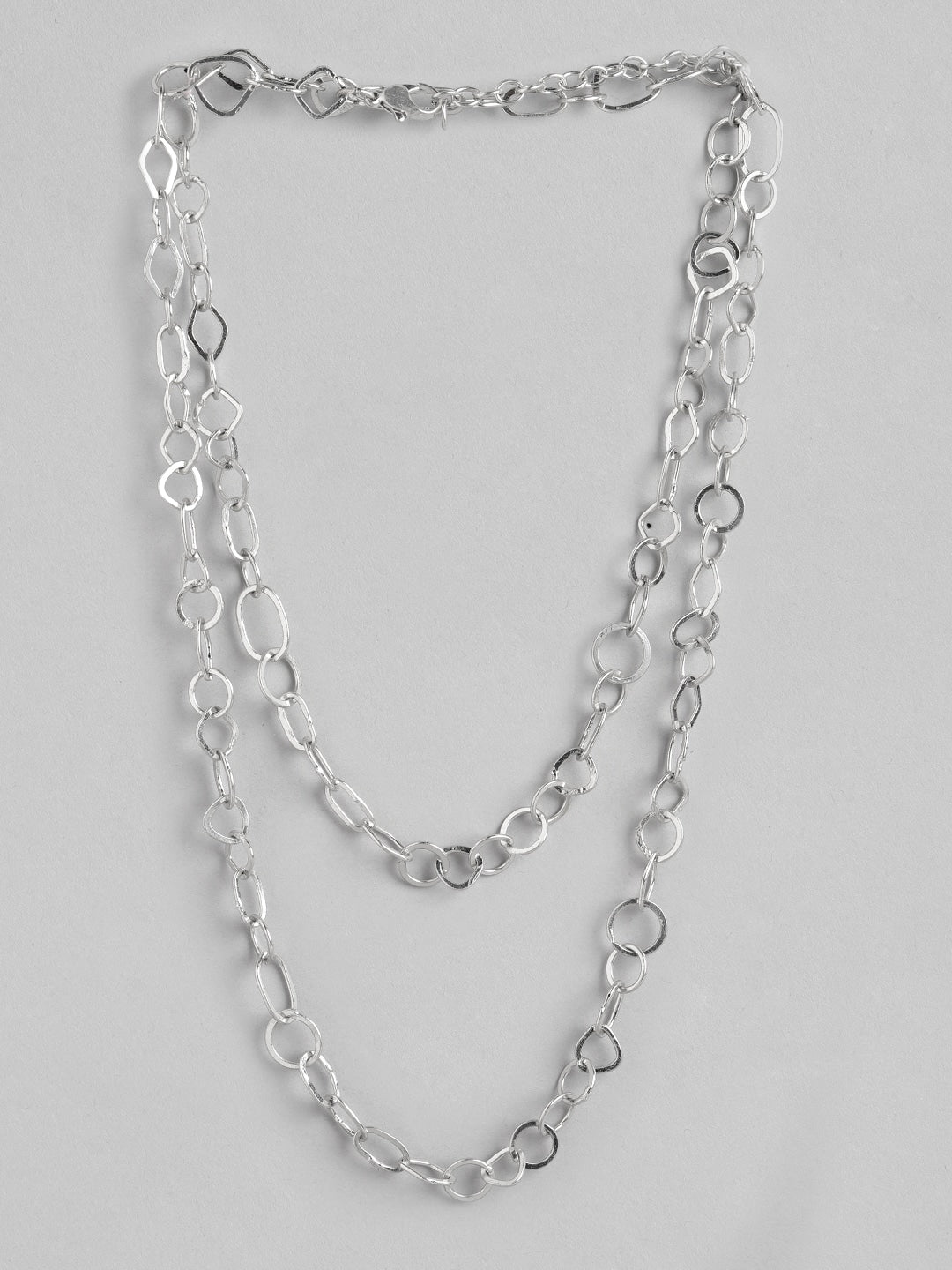 Silver-Plated Layered Necklace