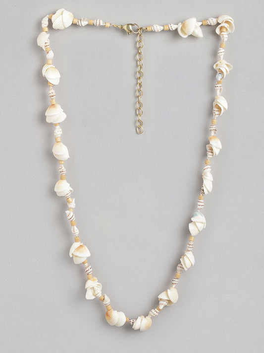 White & Beige Necklace