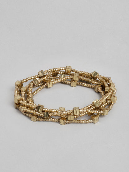 Women Gold-Toned Bangle-Style Bracelet