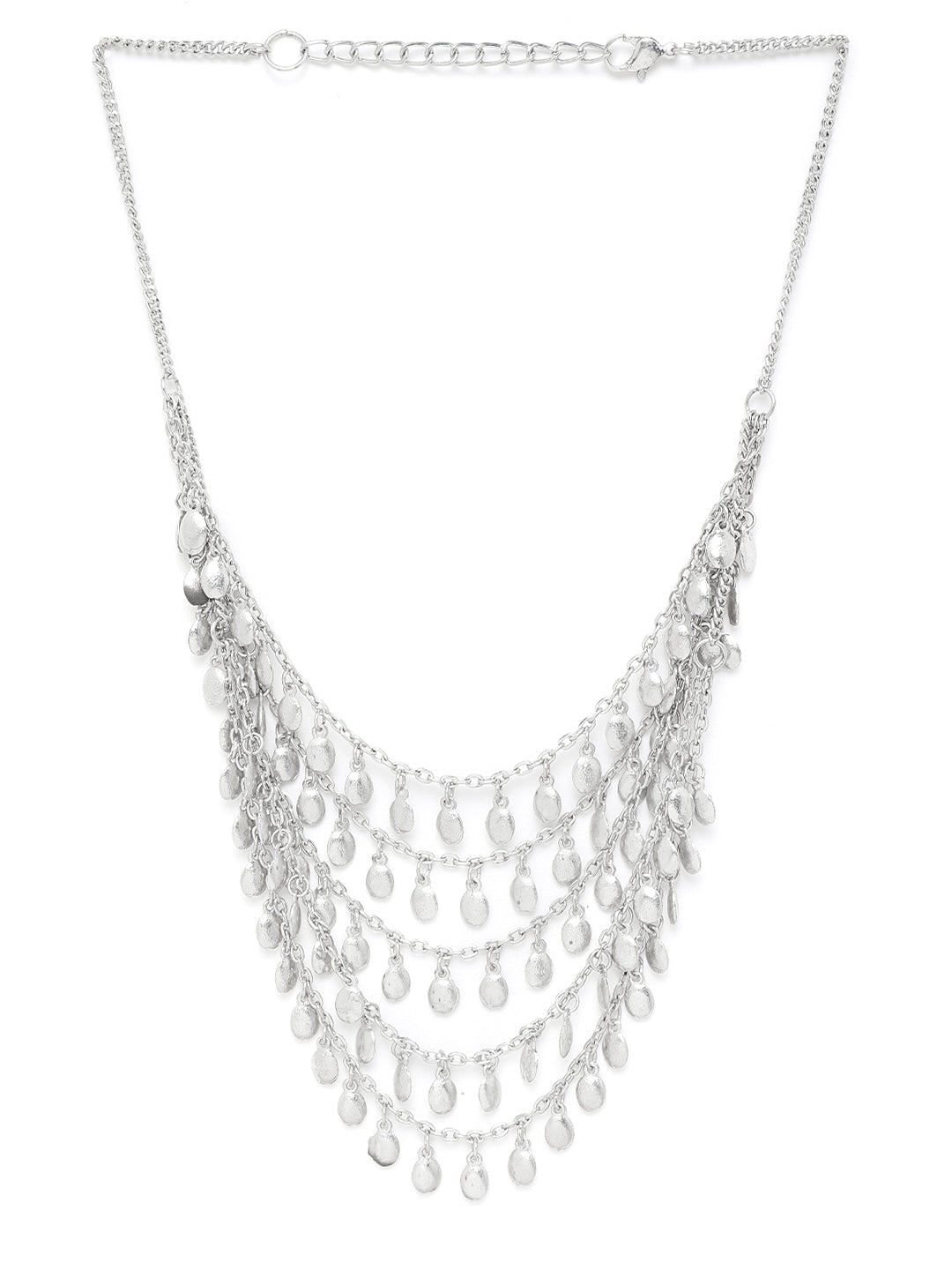 Silver-Plated Layered Necklace