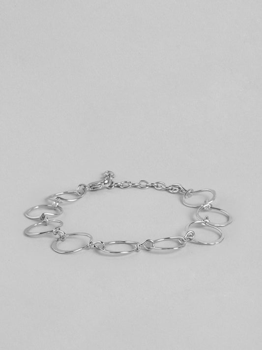 RICHEERA Silver-Plated Link Bracelet