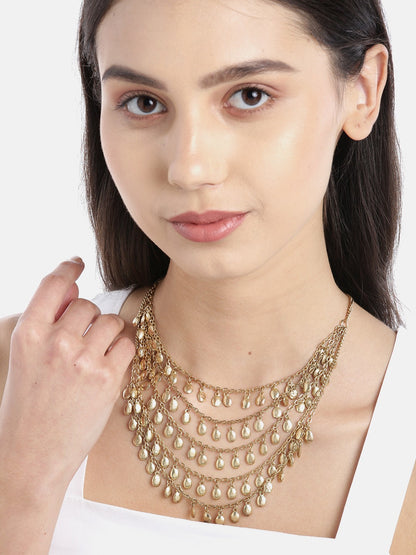 Gold-Plated Layered Necklace