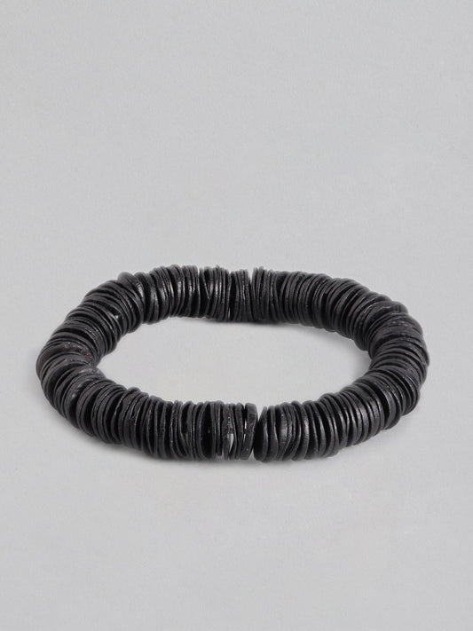 Women Black Elasticated Bracelet