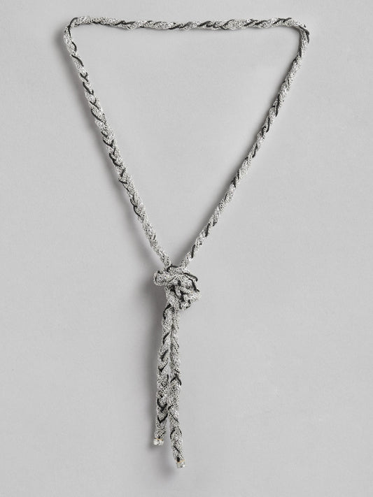 RICHEERA Silver-Toned Silver-Plated Necklace