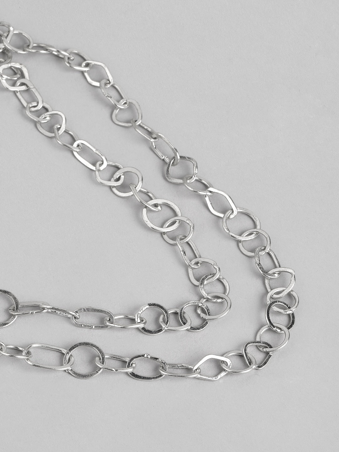 Silver-Plated Layered Necklace