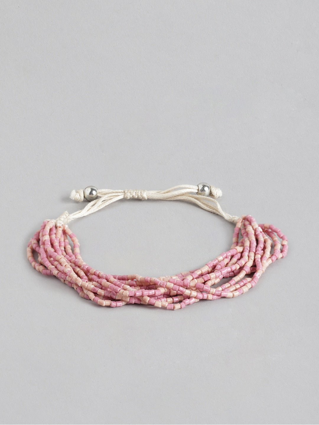 Women Pink Multistrand Bracelet