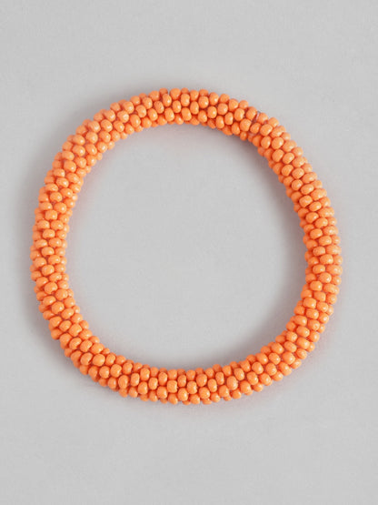 RICHEERA Women Orange Elasticated Bracelet