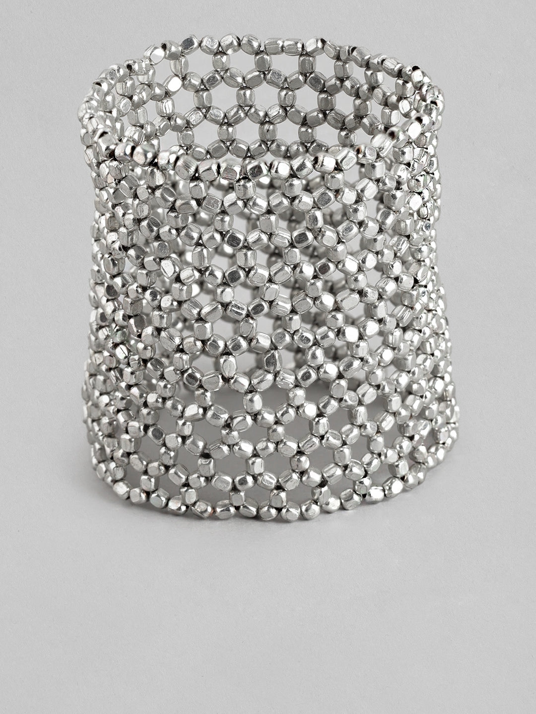 RICHEERA Women Silver-Plated Elasticated Bracelet