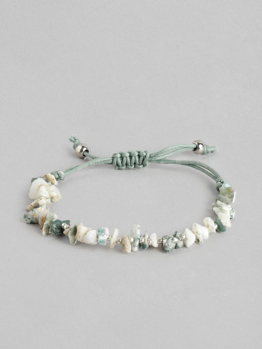 Women Green & White Armlet Bracelet