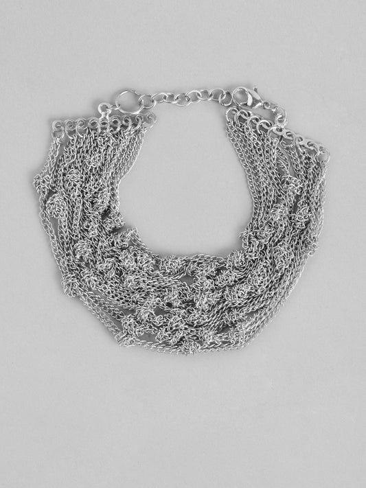 Women Silver-Plated Armlet Bracelet