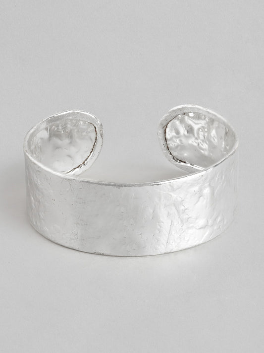RICHEERA Women Silver-Plated Cuff Bracelet
