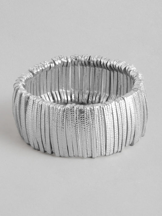 Women Silver-Plated Bangle-Style Bracelet