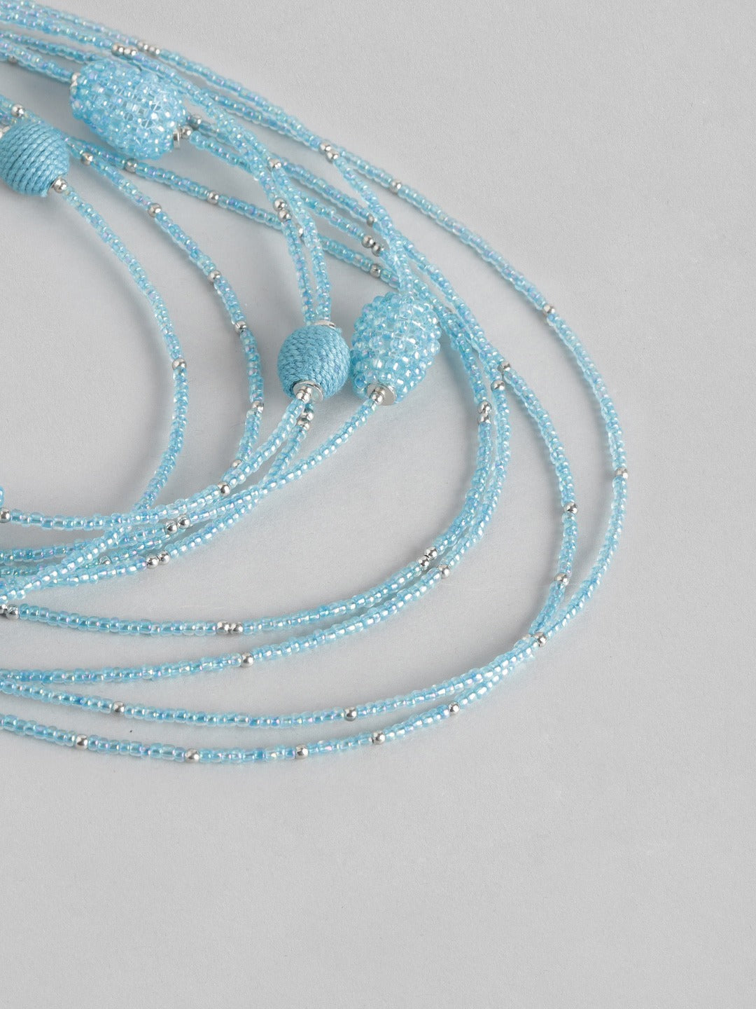RICHEERA Blue Multi-Stranded Necklace